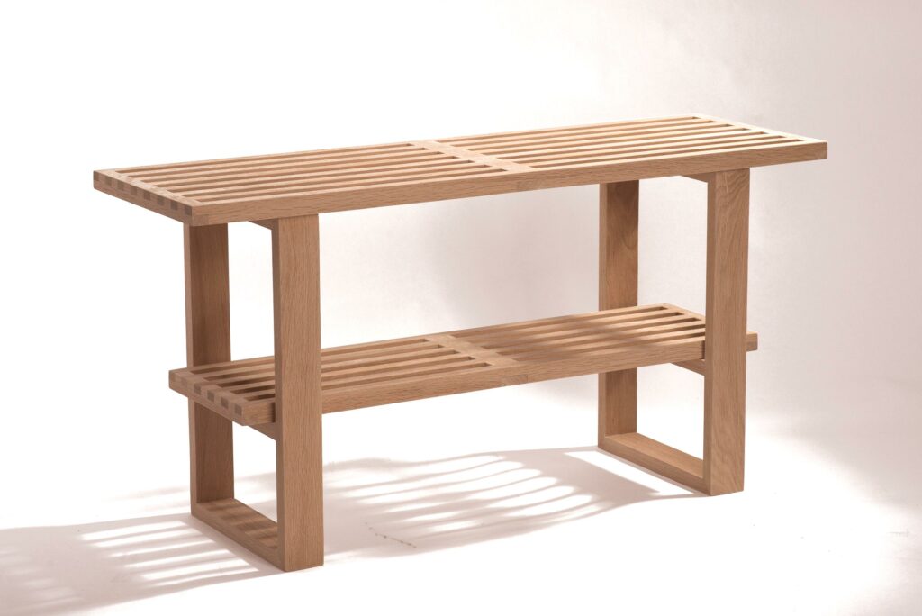 bench double top slatted