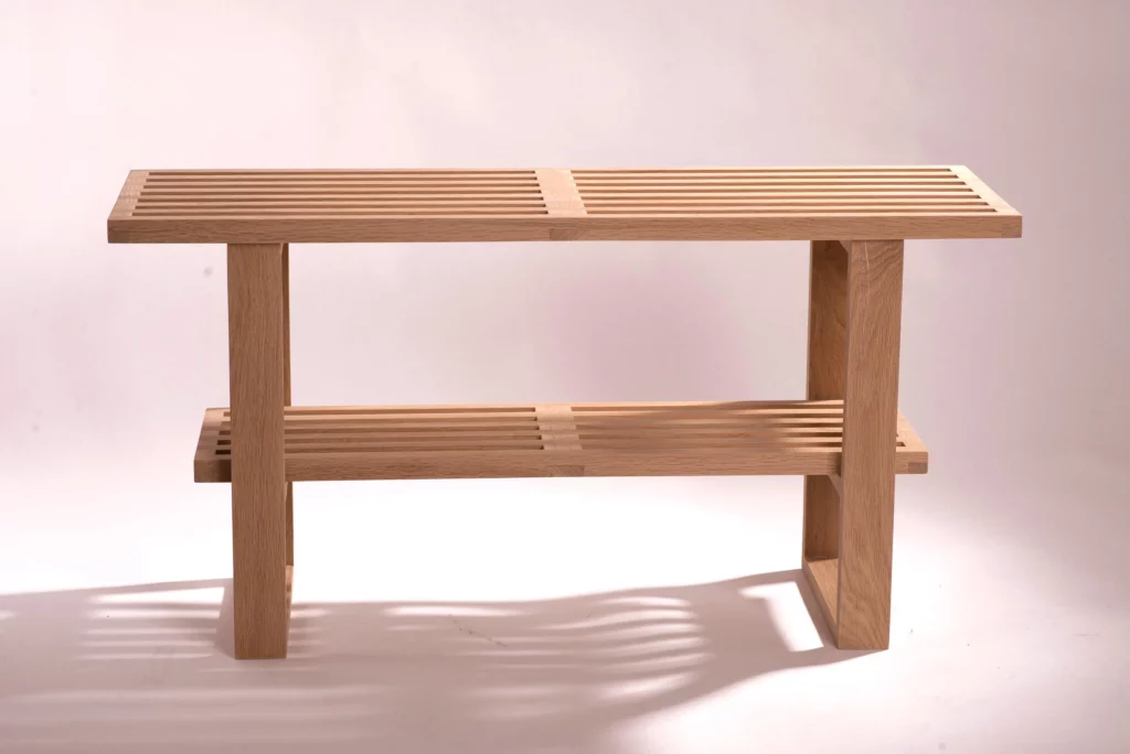 bench double top slatted 3