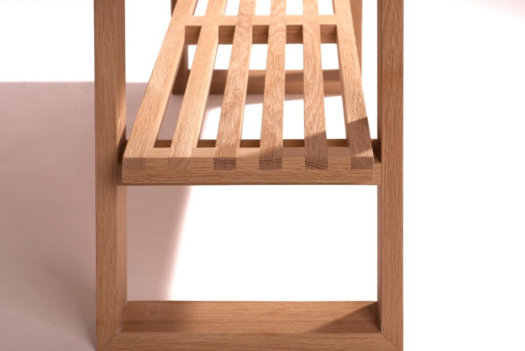 bench double top slatted 8